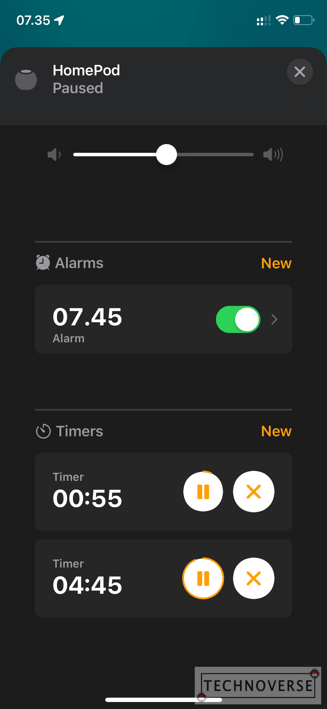 homepod-mini-timer-alarm-volume